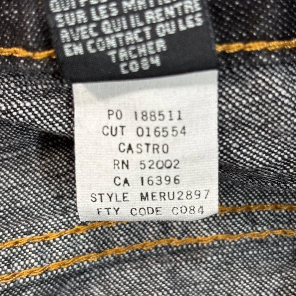 Claiborne Mens Straight Leg Jeans 31x30‎ Dark Wash Denim NWT